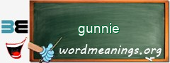 WordMeaning blackboard for gunnie